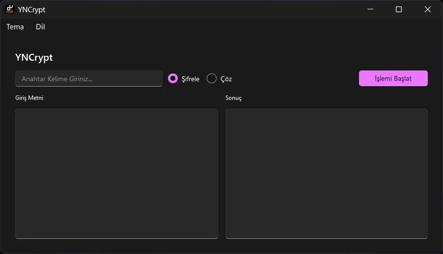 YNCrypt UI Screenshot