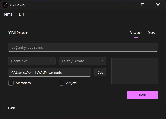 YNDown UI Screenshot